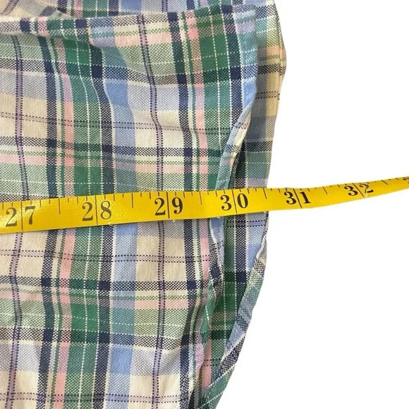 Ralph Lauren Custom Fit Pink Green Blue Plaid Button Down Dress Shirt Large - Picture 9 of 9